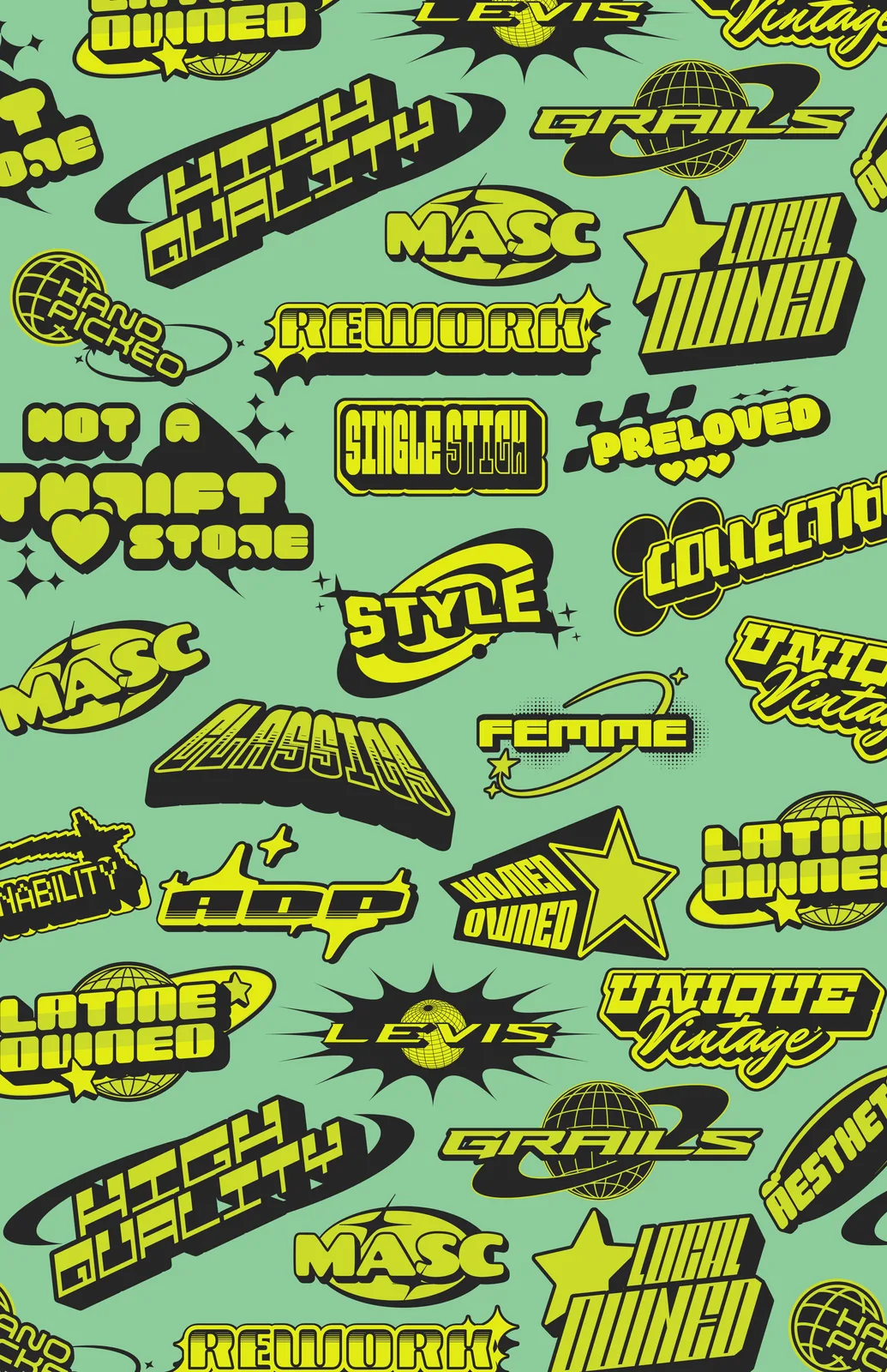 Window Graphics, TBH. STUDIOS, plate 1 of 2