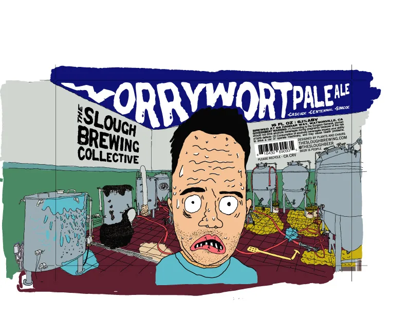 Worrywort Pale Ale Label, The Slough, plate 6 of 21