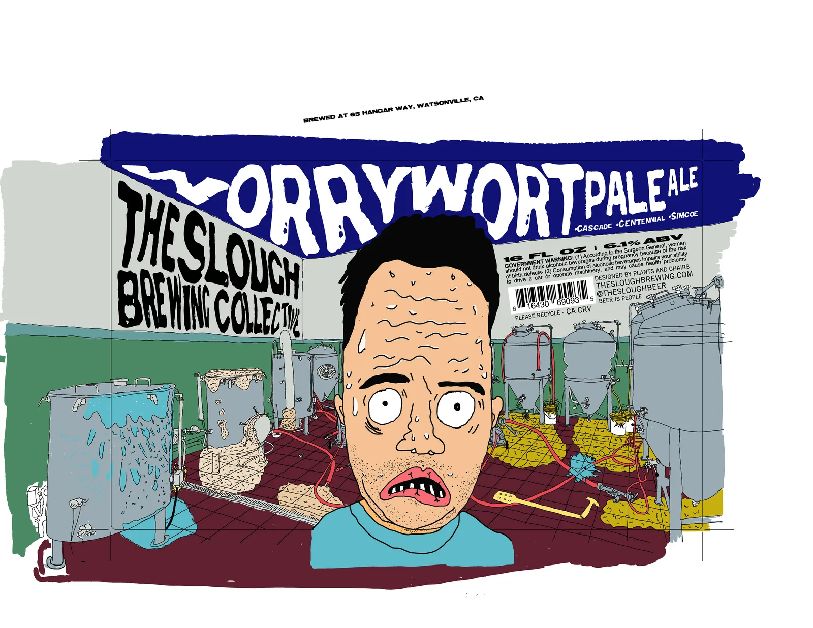 Worrywort Pale Ale Label, The Slough, plate 7 of 21