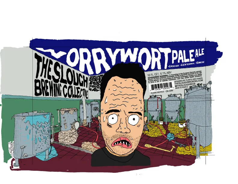 Worrywort Pale Ale Label, The Slough, plate 8 of 21