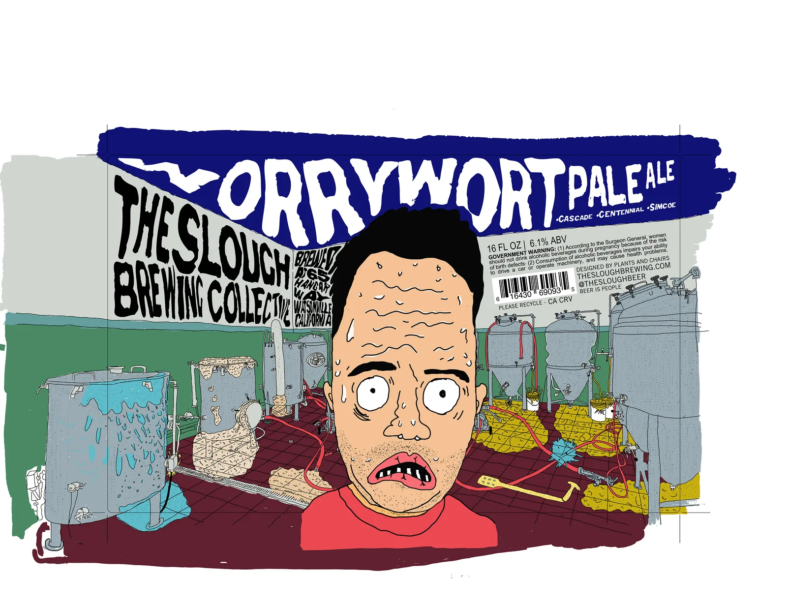 Worrywort Pale Ale Label, The Slough, plate 9 of 21