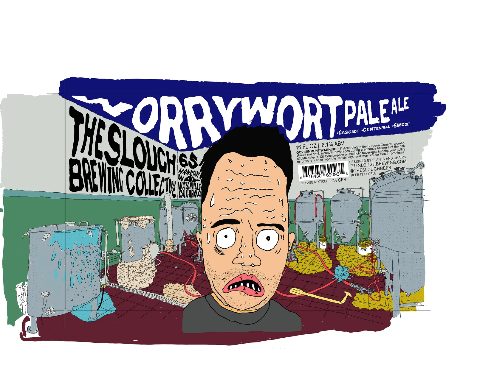 Worrywort Pale Ale Label, The Slough, plate 10 of 21