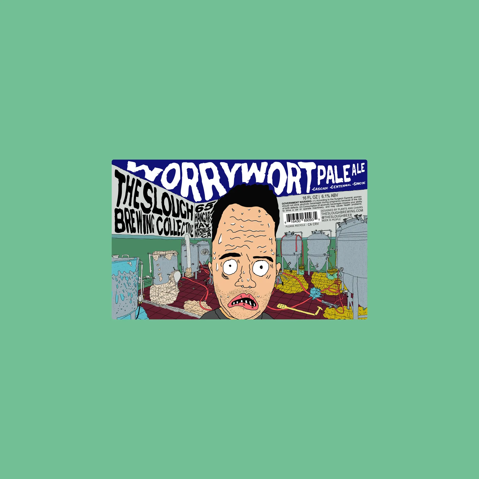 Worrywort Pale Ale Label, The Slough, plate 14 of 21
